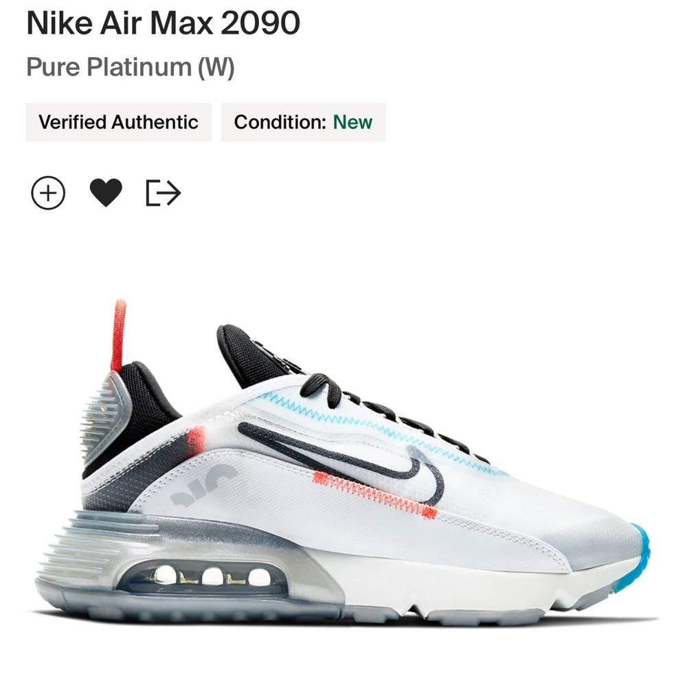 Nike Air Max 2090 in white black blue and orange